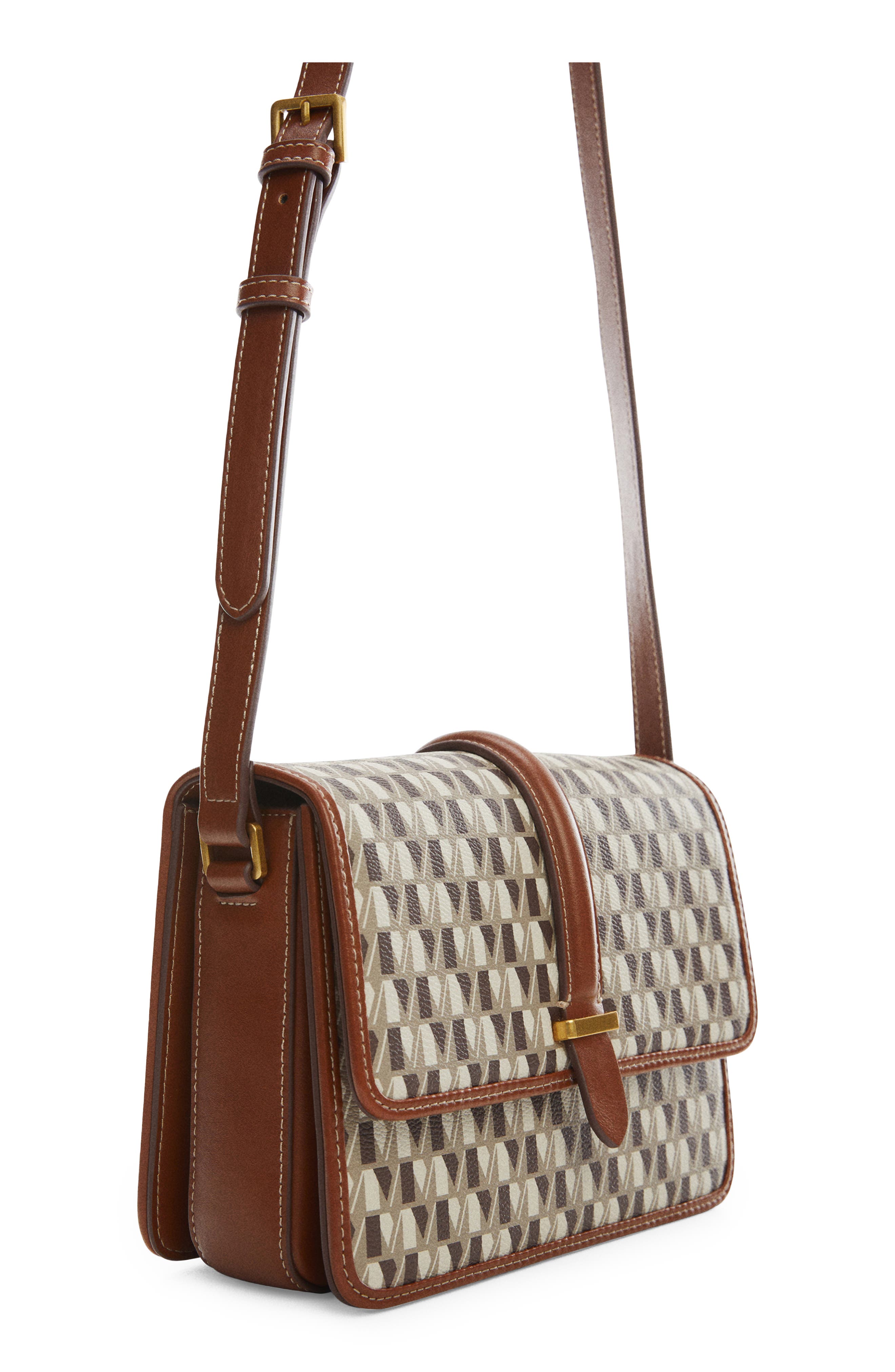 MANGO Logo Crossbody Bag, Alternate, color, 