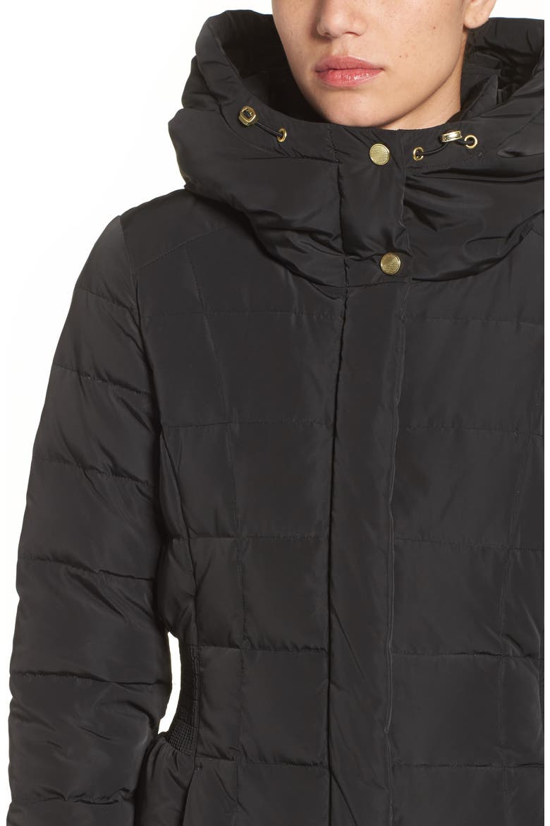 Cole Haan Quilted Coat with Inner Bib, Alternate, color, BLACK