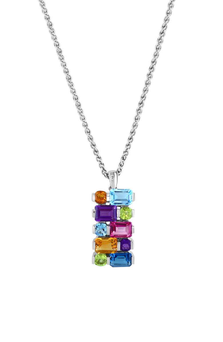 EFFY Multistone Pendant Necklace, Main, color, Multi
