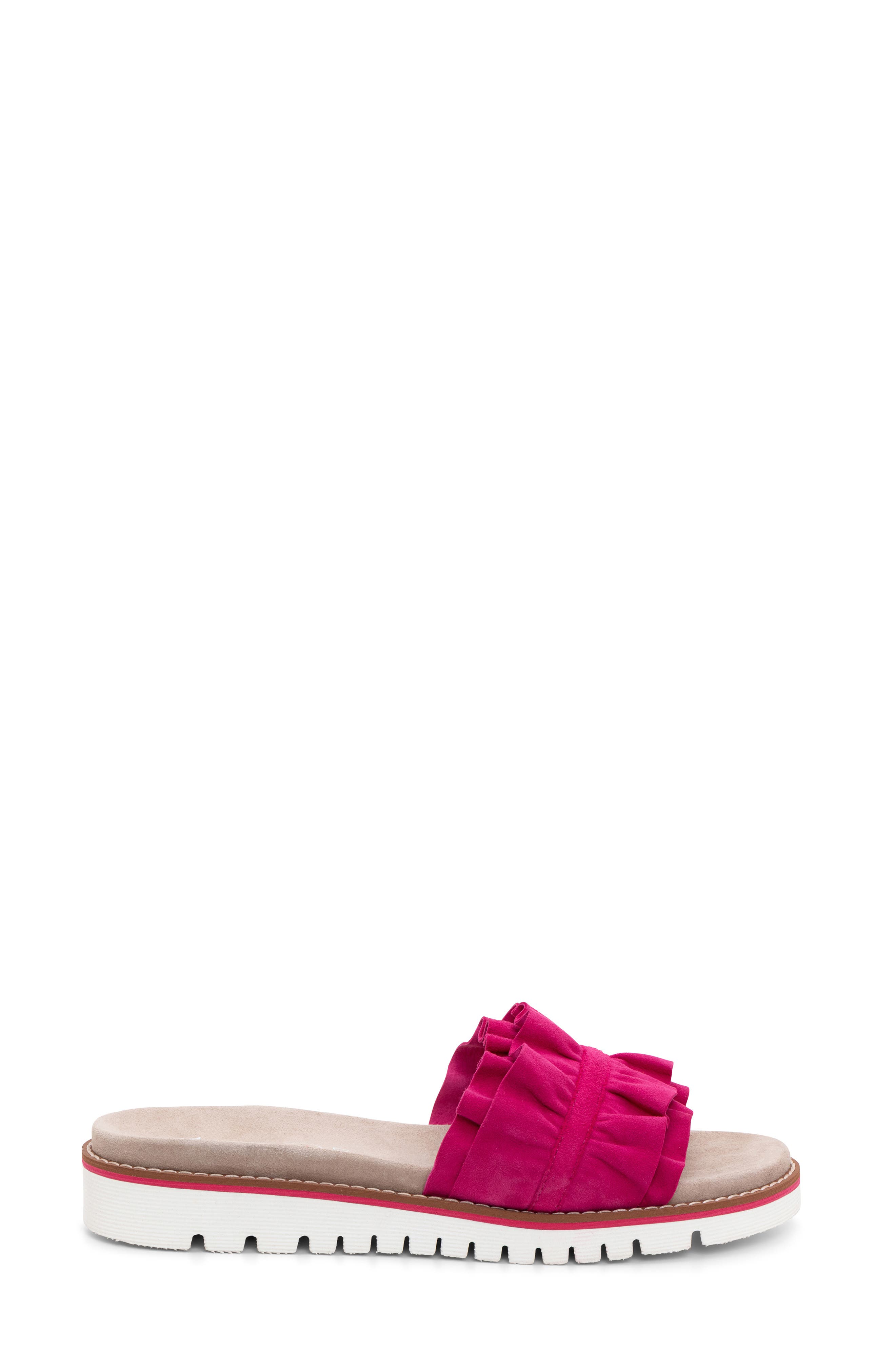 Keyes Slide Sandal, Alternate, color, FUCHSIA