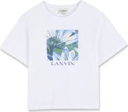 Lanvin Kids Daisy Print Cotton T-Shirt
