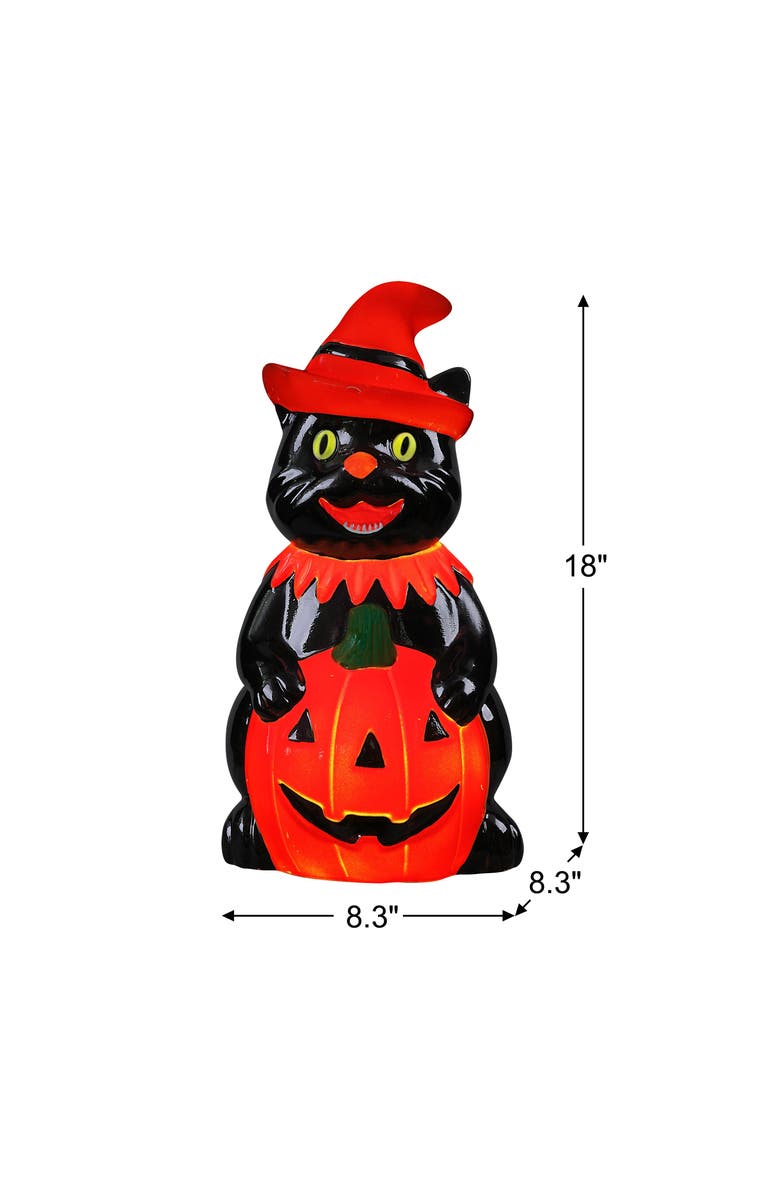 Mr. Halloween 18 in. Outdoor Cat Lit Blow Mold, Alternate, color, Multicolor