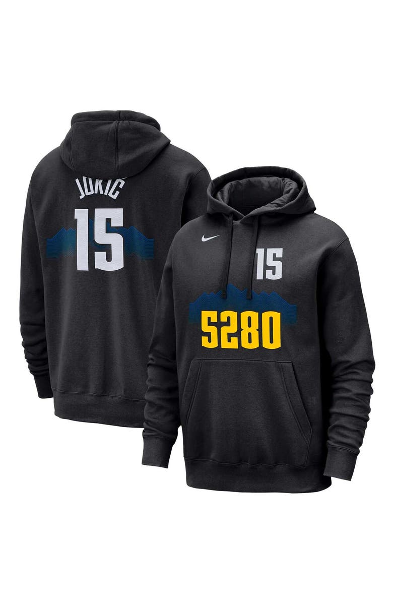 Nike Men's Nike Nikola Jokic Black Denver Nuggets 2023/24 City Edition Name & Number Pullover Hoodie, Main, color, 