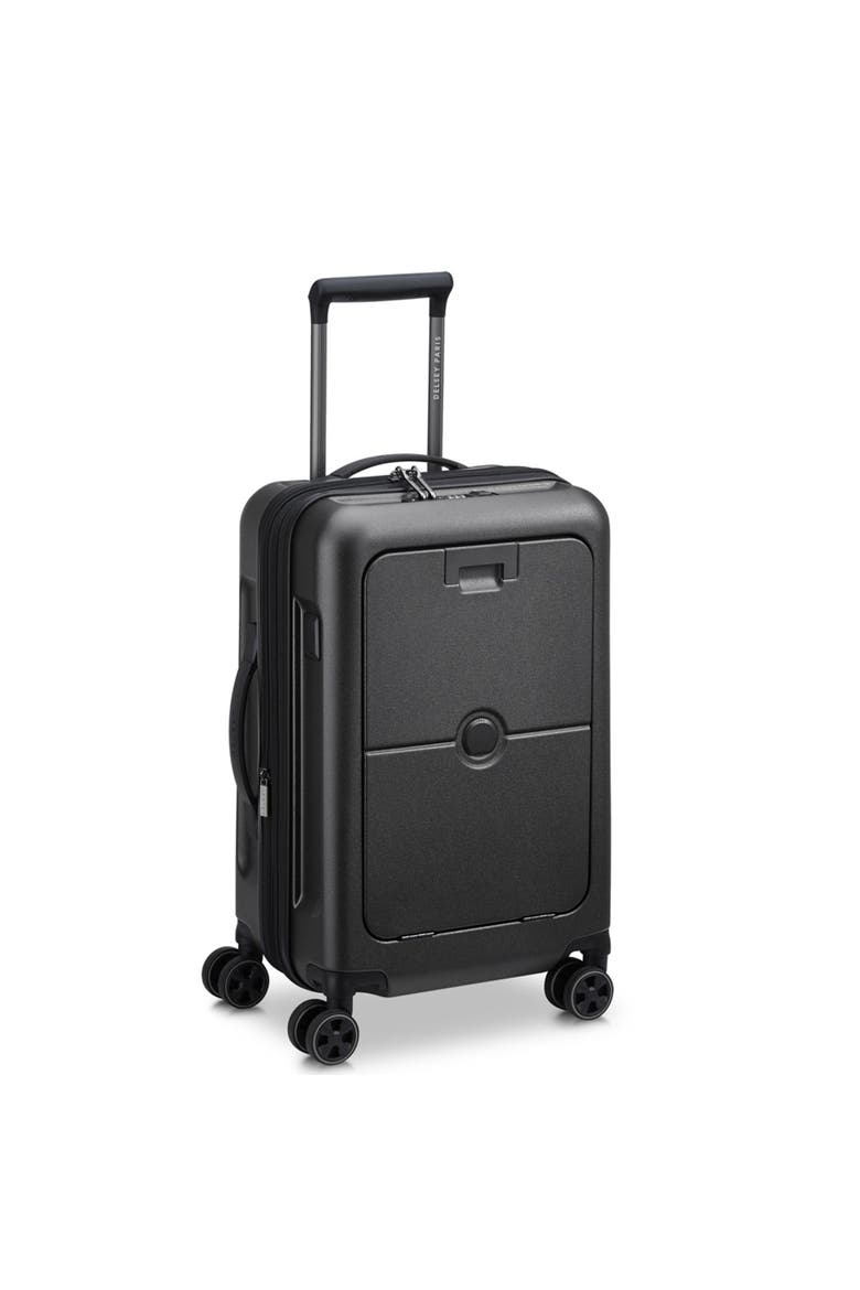 Turenne 2.0 Hardside 22" Carry On Spinner Luggage with Front Pocket, Alternate, color, Black