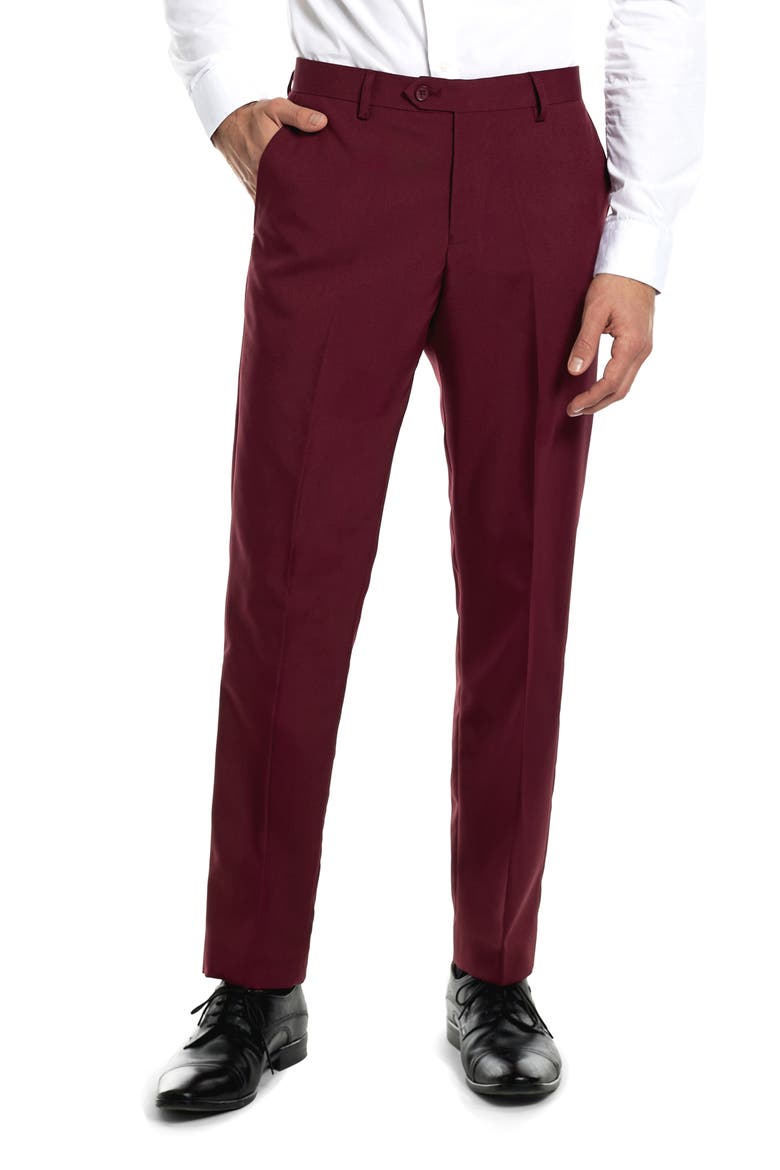 Classic Cause Vintage Advertisement Print Two-Piece Suit & Tie, Alternate, color, RED