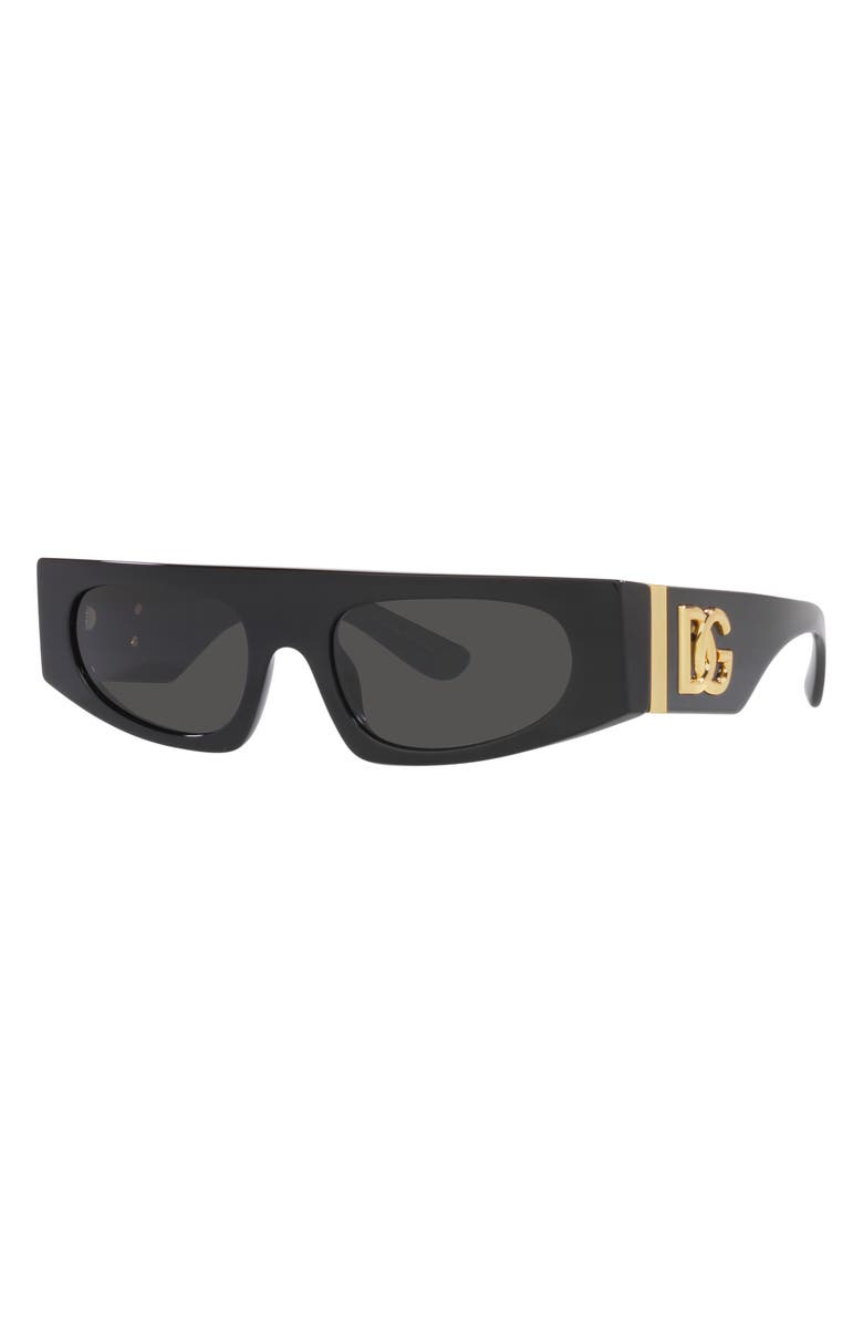 Dolce&Gabbana 54mm Rectangular Sunglasses, Alternate, color, 