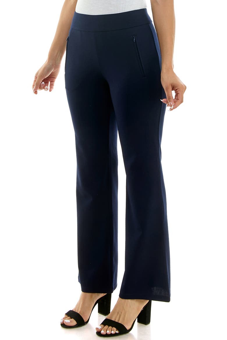 Bell Bottom Flare Pants, Alternate, color, NAVY