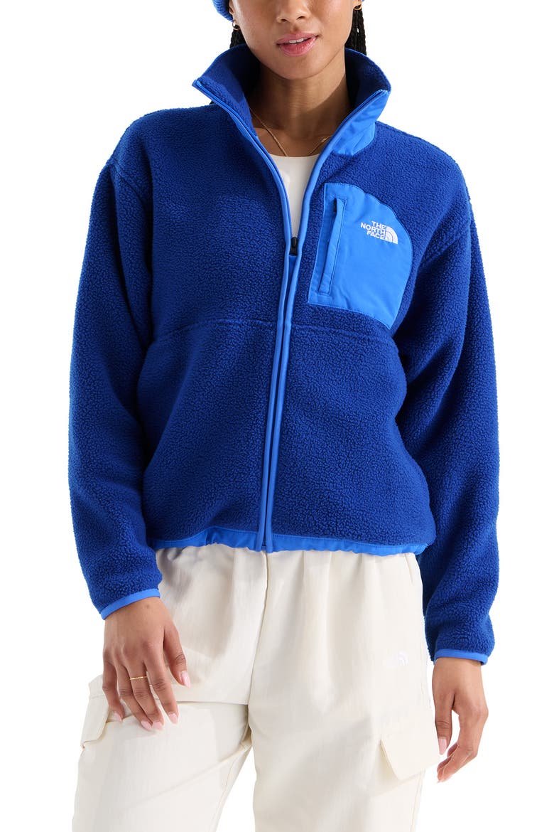 Yumiori Off Peak Full Zip Fleece Jacket, Main, color, BOLD BLUE ACTIVE BLU