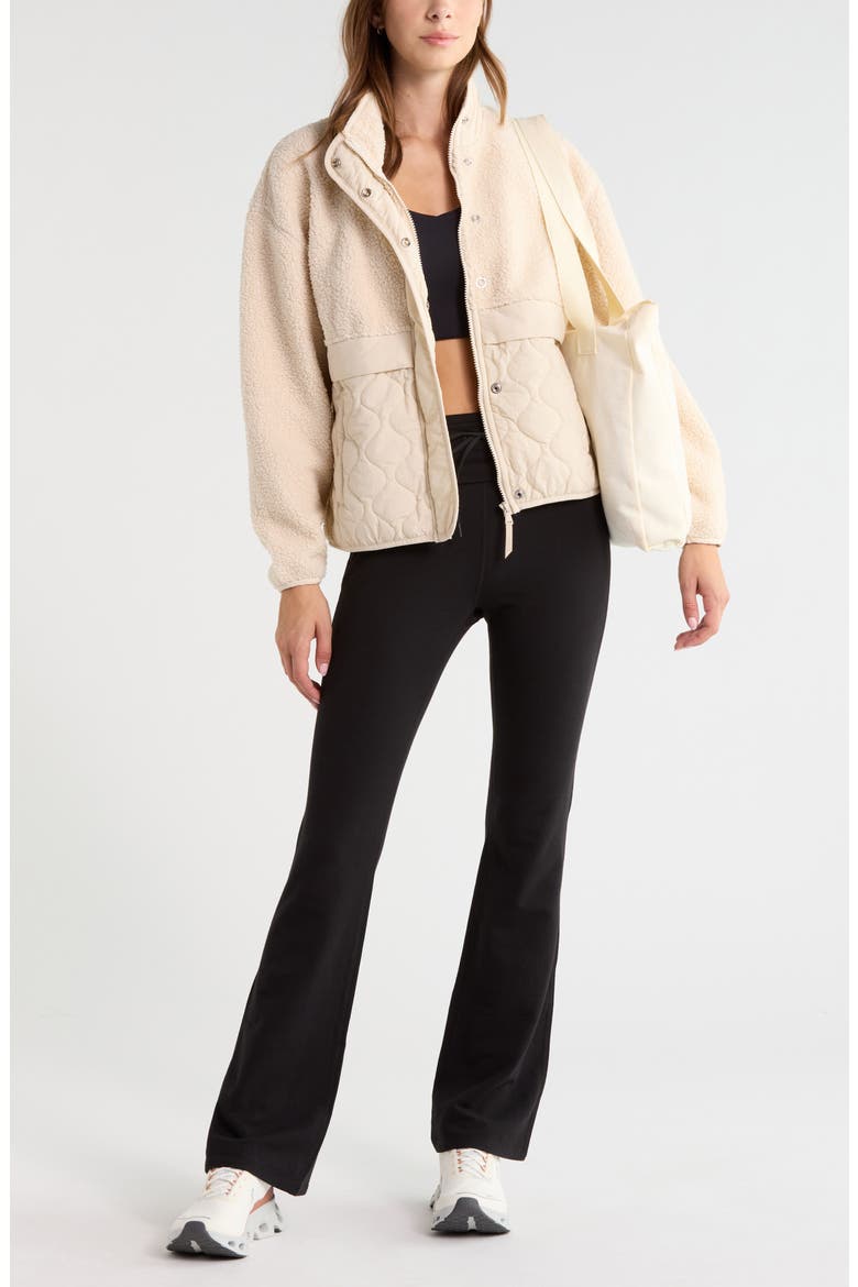 Scenic Mixed Media Jacket, Alternate, color, BEIGE SEASHORE