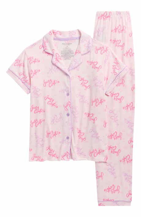 Juicy Couture Kids' Logo Print Two-Piece Pajamas