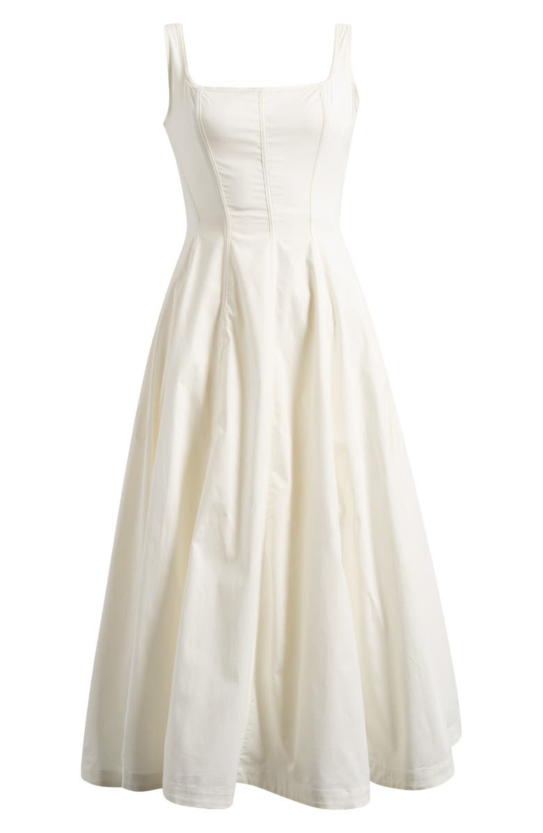 HOUSE OF CB Mariabella A-Line Midi Dress, Alternate, color, Cloud Dancer