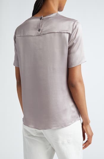 Short Sleeve Silk Top