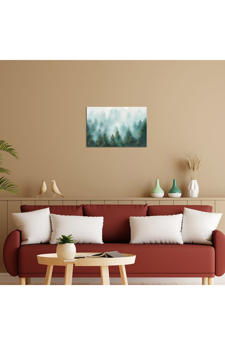 iCanvas Misty Forest by Julia Purinton Canvas Wall Art, Alternate, color, Misty Forest