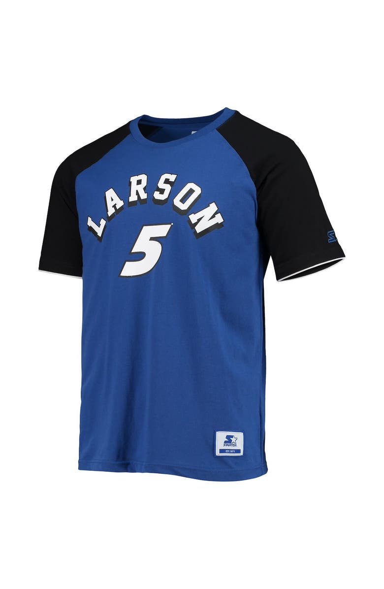 STARTER Men's Starter Blue/Black Kyle Larson The Catcher Raglan T-Shirt, Alternate, color, 