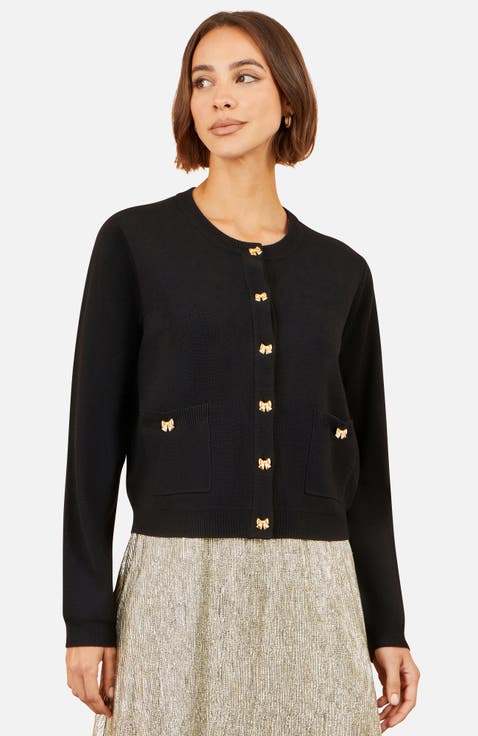 Bow Button Cardigan