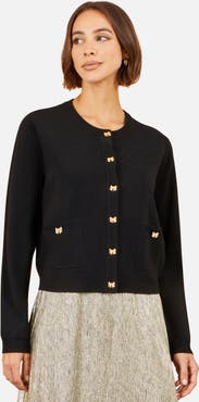 Yumi Bow Button Cardigan