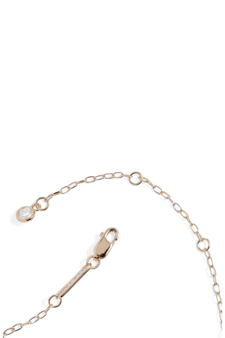 Gold Elongated Initial Pendant Necklace, Alternate, color, Gold - D