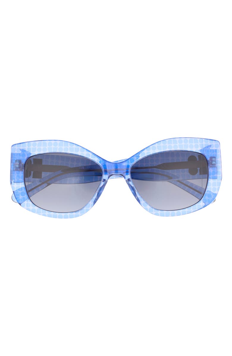 Kate Spade New York Frida 54mm Cat Eye Sunglasses, Main, color, Blue