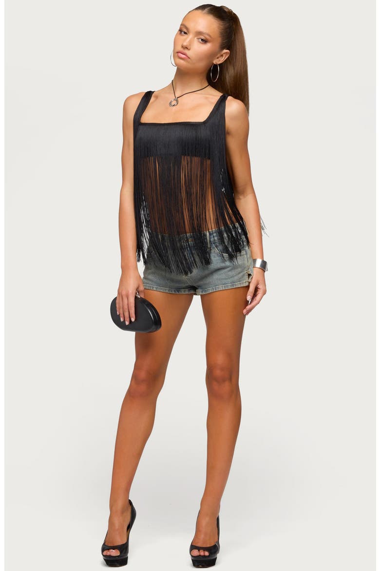 Eranthe Fringe Tank, Alternate, color, BLACK