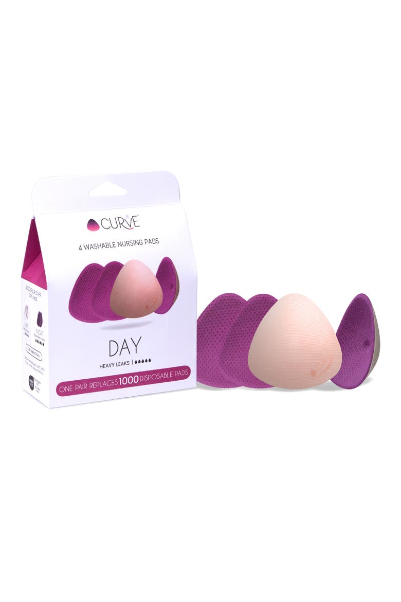 Curve Essential Daytime Nursing Pads, Main, color, FUCHSIA