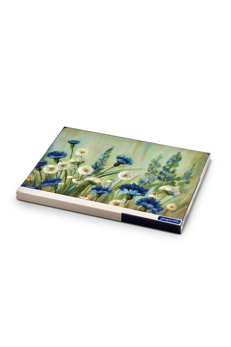 Fleur Des Champs Set of 4 Cork Back Placemats, Alternate, color, Fleur Des Champs