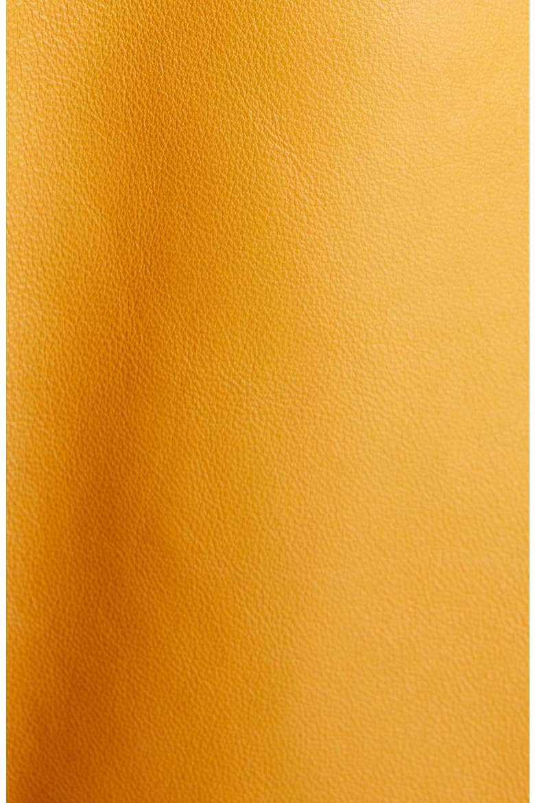 Mock Core Leather Moto Jacket, Alternate, color, SUNFLOWER YELLOW