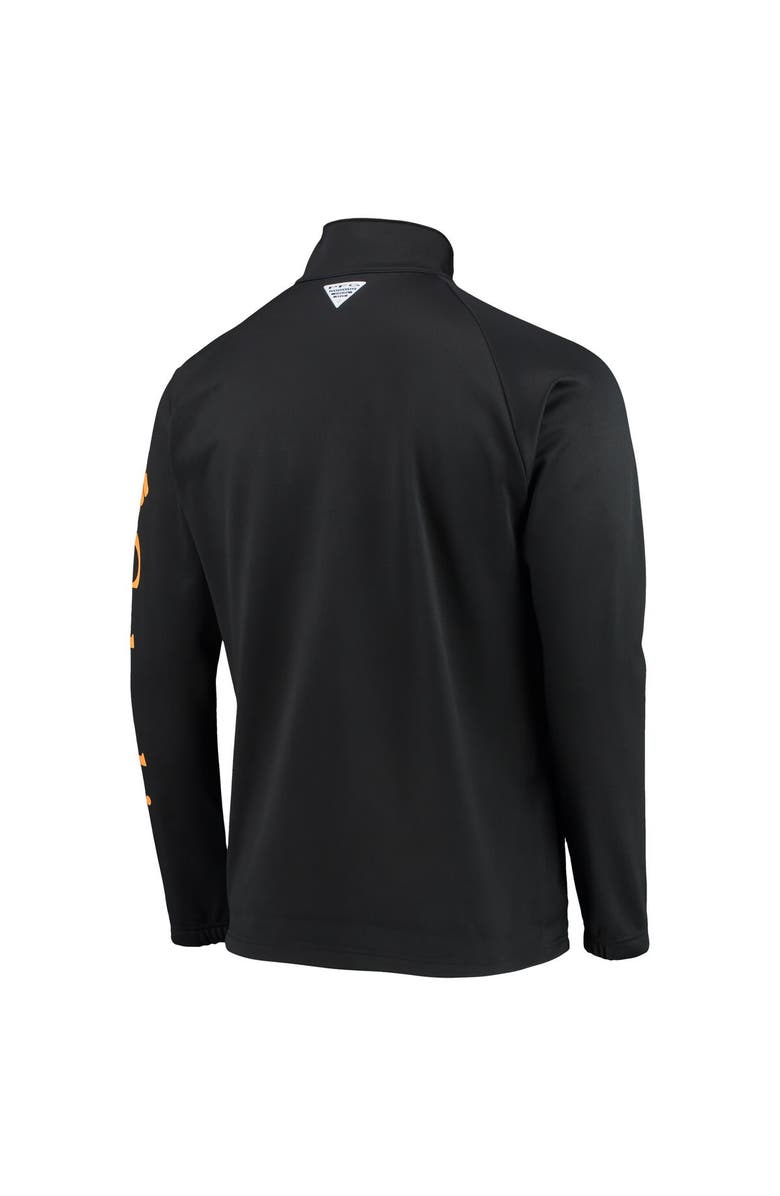 Columbia Men's Columbia Black Virginia Tech Hokies Terminal Tackle Fleece Raglan Omni-Shade Quarter-Zip Jacket, Alternate, color, Black