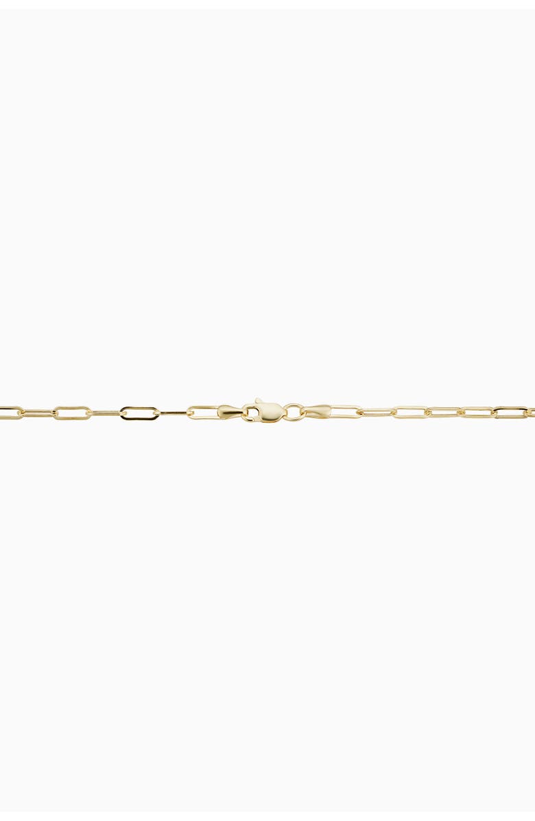 Oradina 14K Yellow Gold Venice Link Petite Anklet, Alternate, color, Yellow Gold