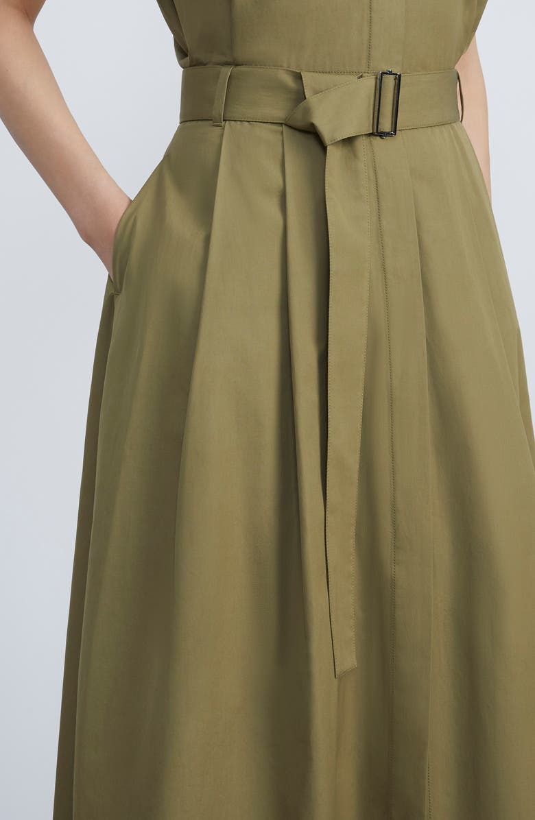 Lafayette 148 New York Upland Belted Cotton Poplin Shirtdress, Alternate, color, 