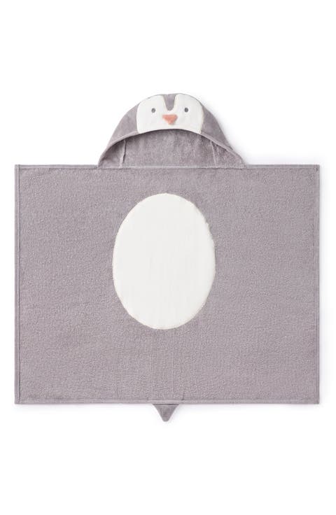 Terry Velour Hooded Penguin Towel