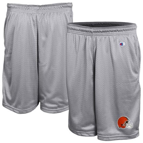 Men's Champion Gray Cleveland Browns Classic Mesh Shorts