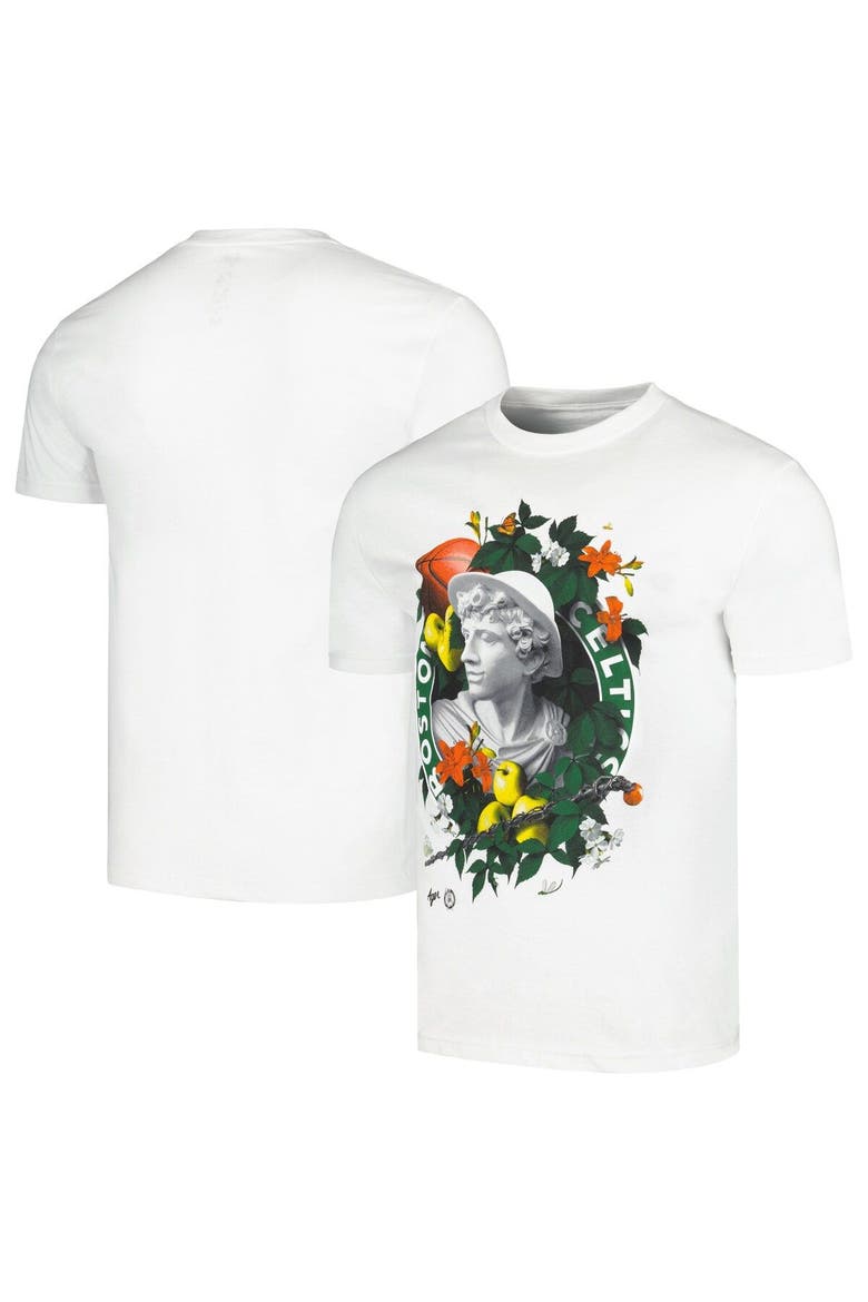 Unisex NBA x Kathy Ager White Boston Celtics Identify Artist Series T-Shirt, Main, color, White