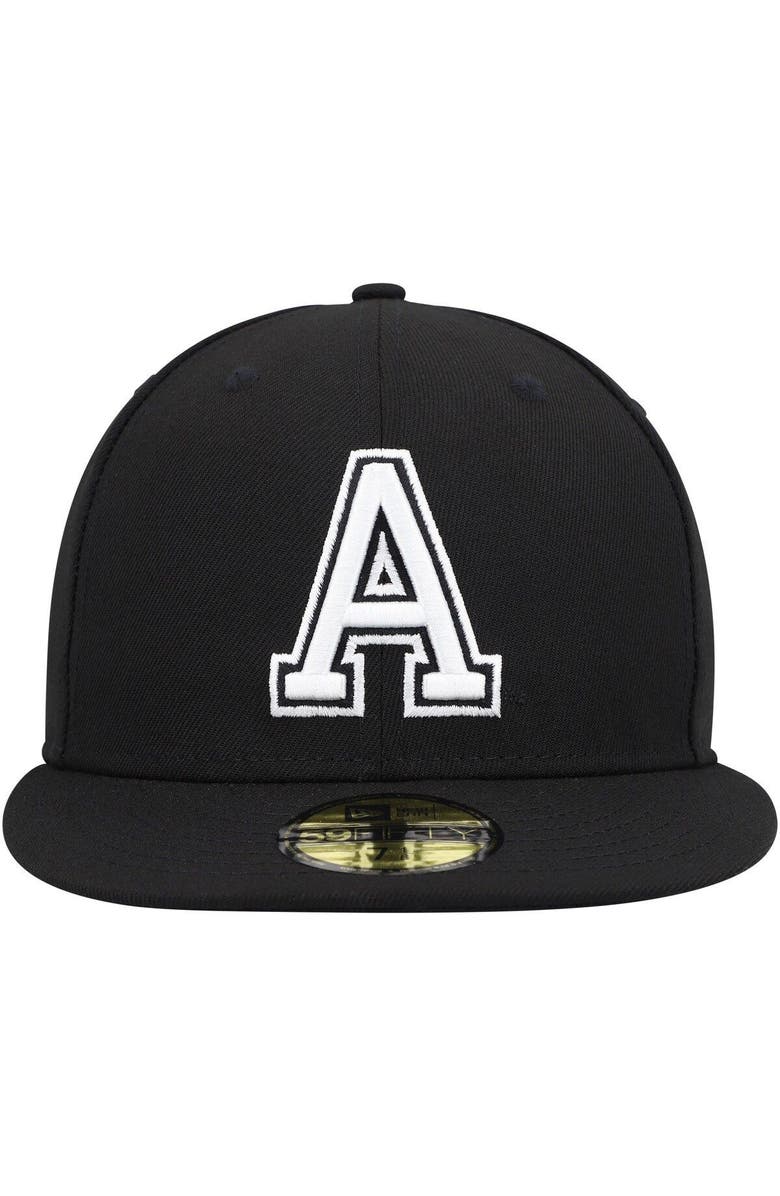 New Era Men's New Era Army Black Knights Black & White 59FIFTY Fitted Hat, Alternate, color, 