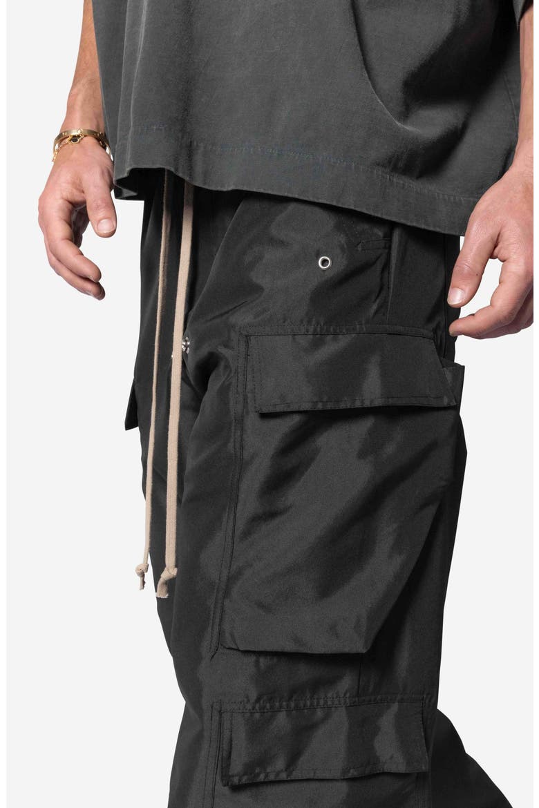 Rave Oversize Double Cargo Pocket Pants, Alternate, color, BLACK