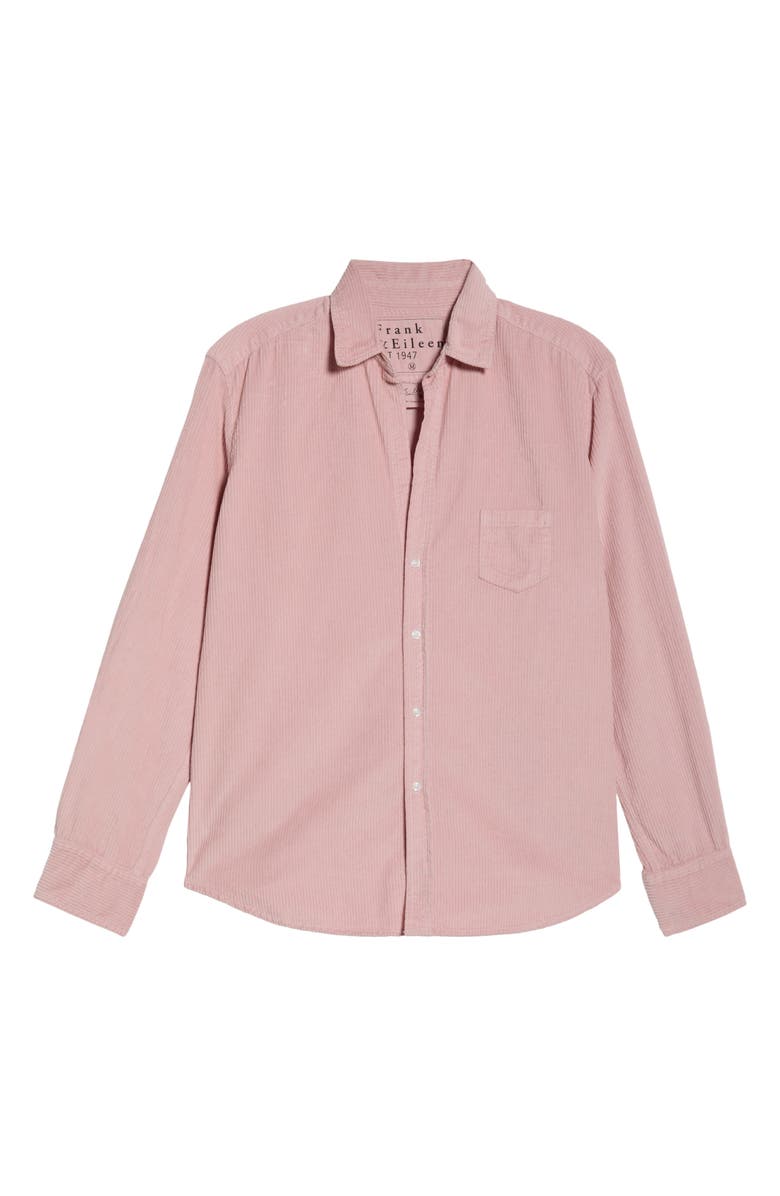 Frank & Eileen Barry Tailored Fit Corduroy Button-Up Shirt, Alternate, color, Dusty Pink Corduroy