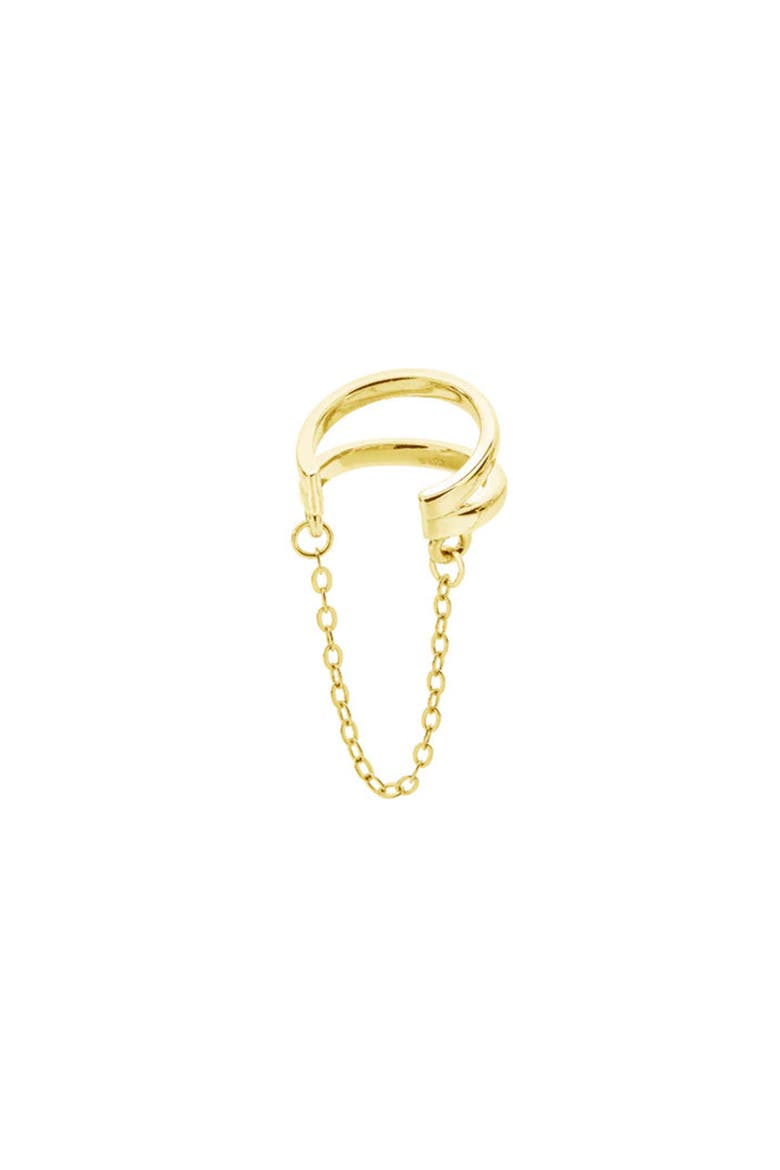 Art Deco Cuff With Chain, Main, color, Gold Vermeil