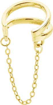 Lucy Quartermaine Art Deco Cuff With Chain
