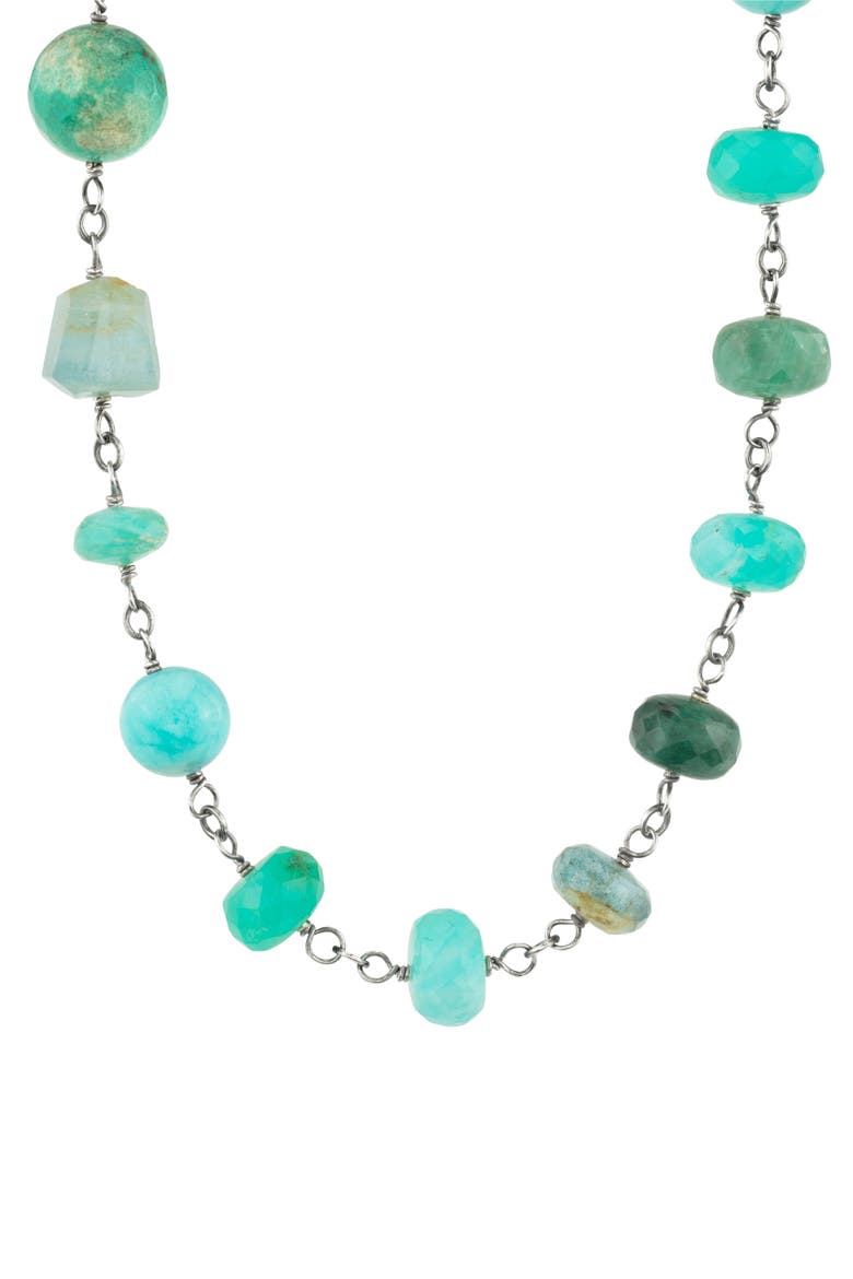 Long Turquoise Necklace, Alternate, color, BLUE MULTI