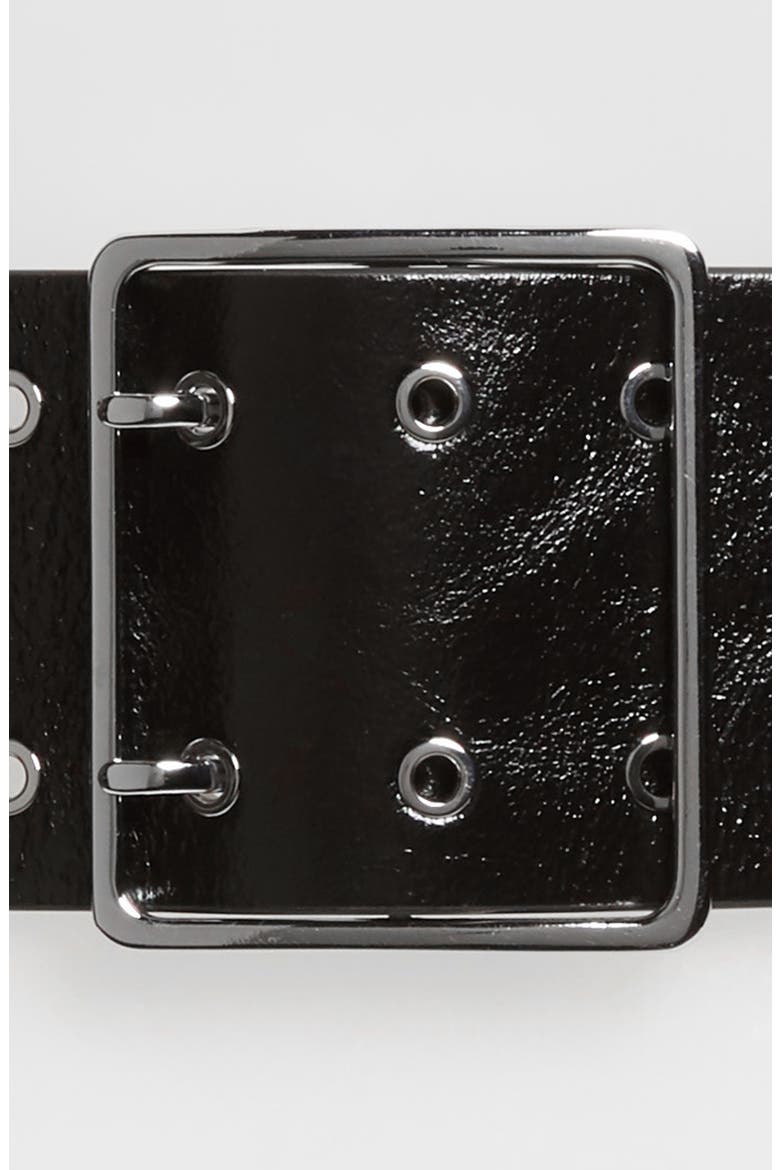 Wide Grommet Belt, Alternate, color, BLACK