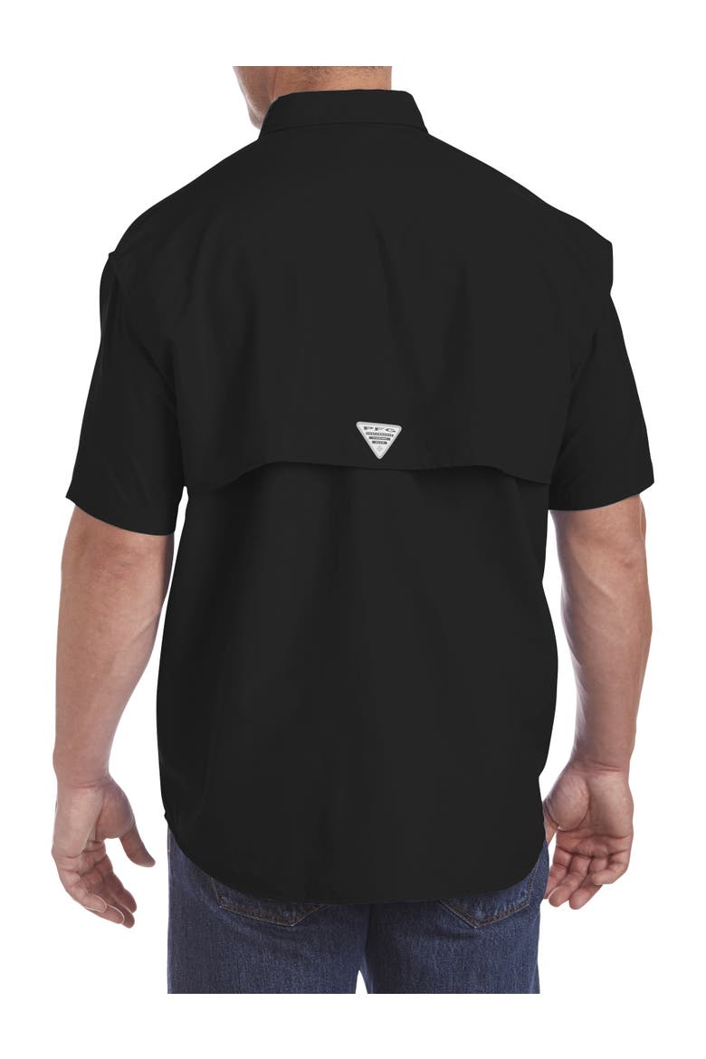 Big & Tall PFG Bahama II Short-Sleeve Sport Shirt, Alternate, color, BLACK