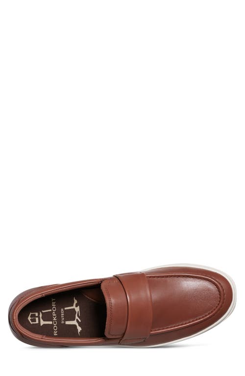 Rockport Reller Slip On Sneaker In Dark Natural