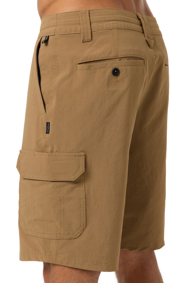 O'Neill Traveler Hybrid Cargo Shorts, Alternate, color, Dark Khaki