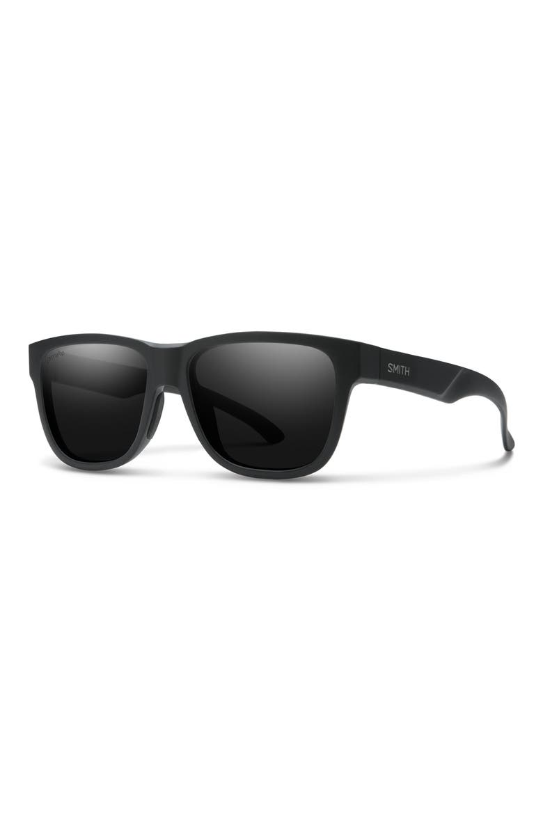 Lowdown Slim 2 53mm ChromaPop™ Square Sunglasses, Alternate, color, BLACK / CHROMAPOP GLASS BLACK