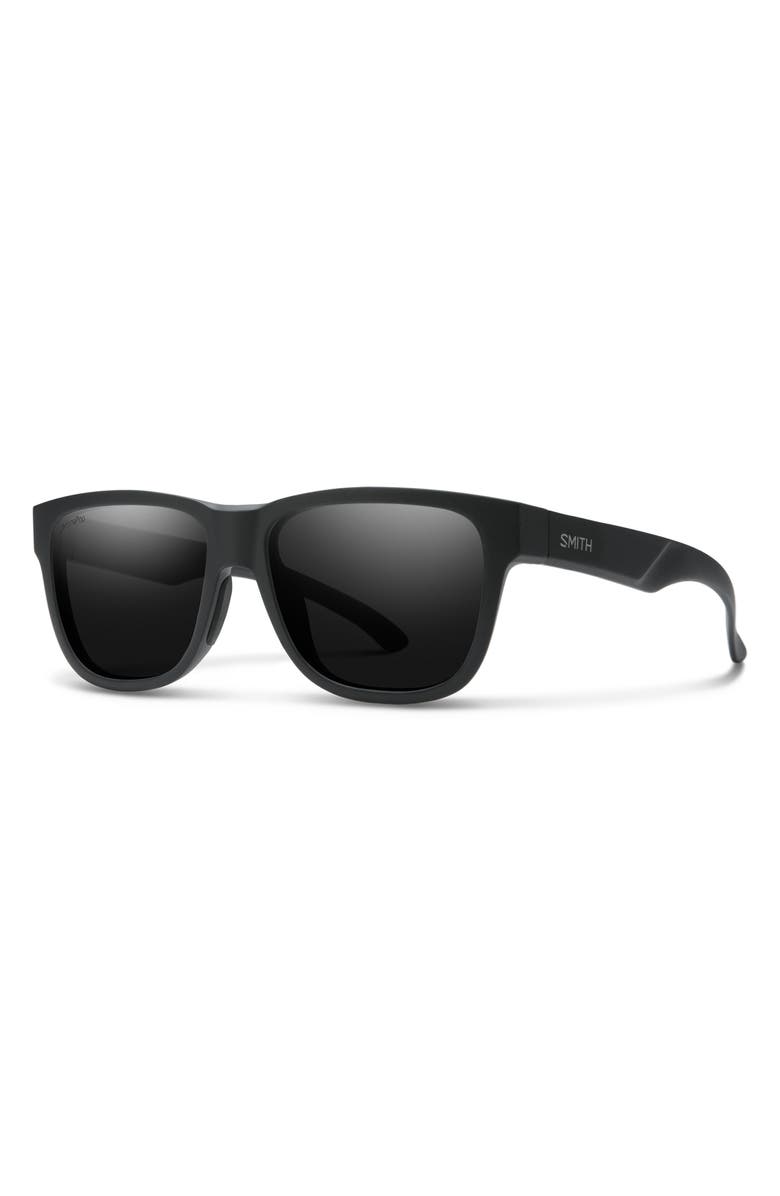 Smith Lowdown Slim 2 53mm ChromaPop<sup>™</sup> Square Sunglasses, Alternate, color, Black / Chromapop Glass Black