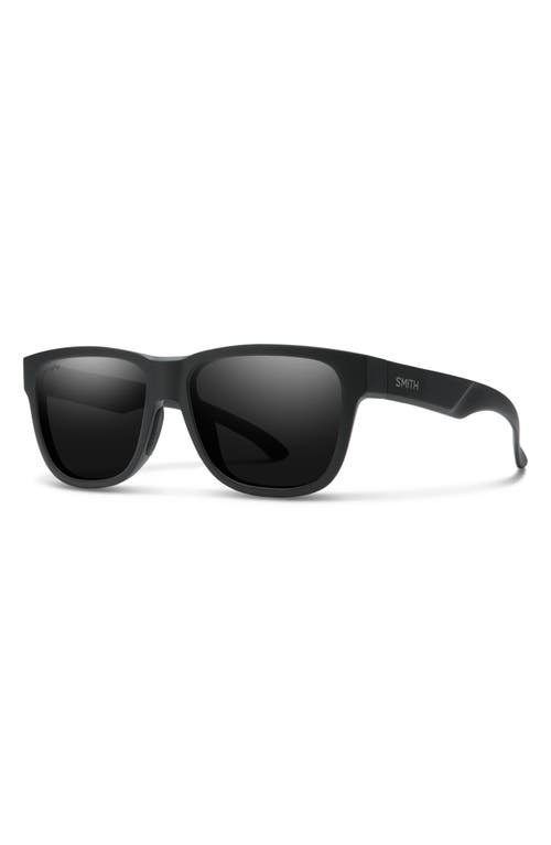 Smith Lowdown 54mm Chromapop™ Polarized Square Sunglasses In Black