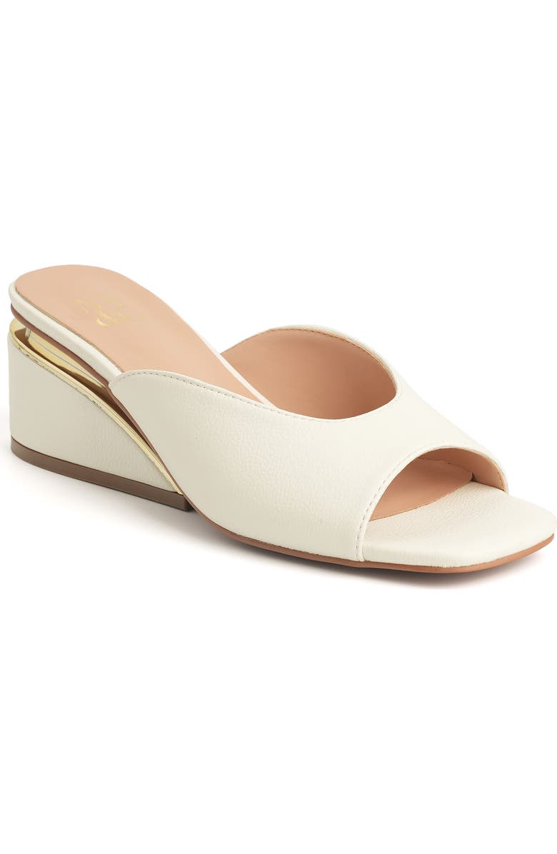 NEW YORK AND COMPANY Malany Wedge Slide Sandal, Main, color, White