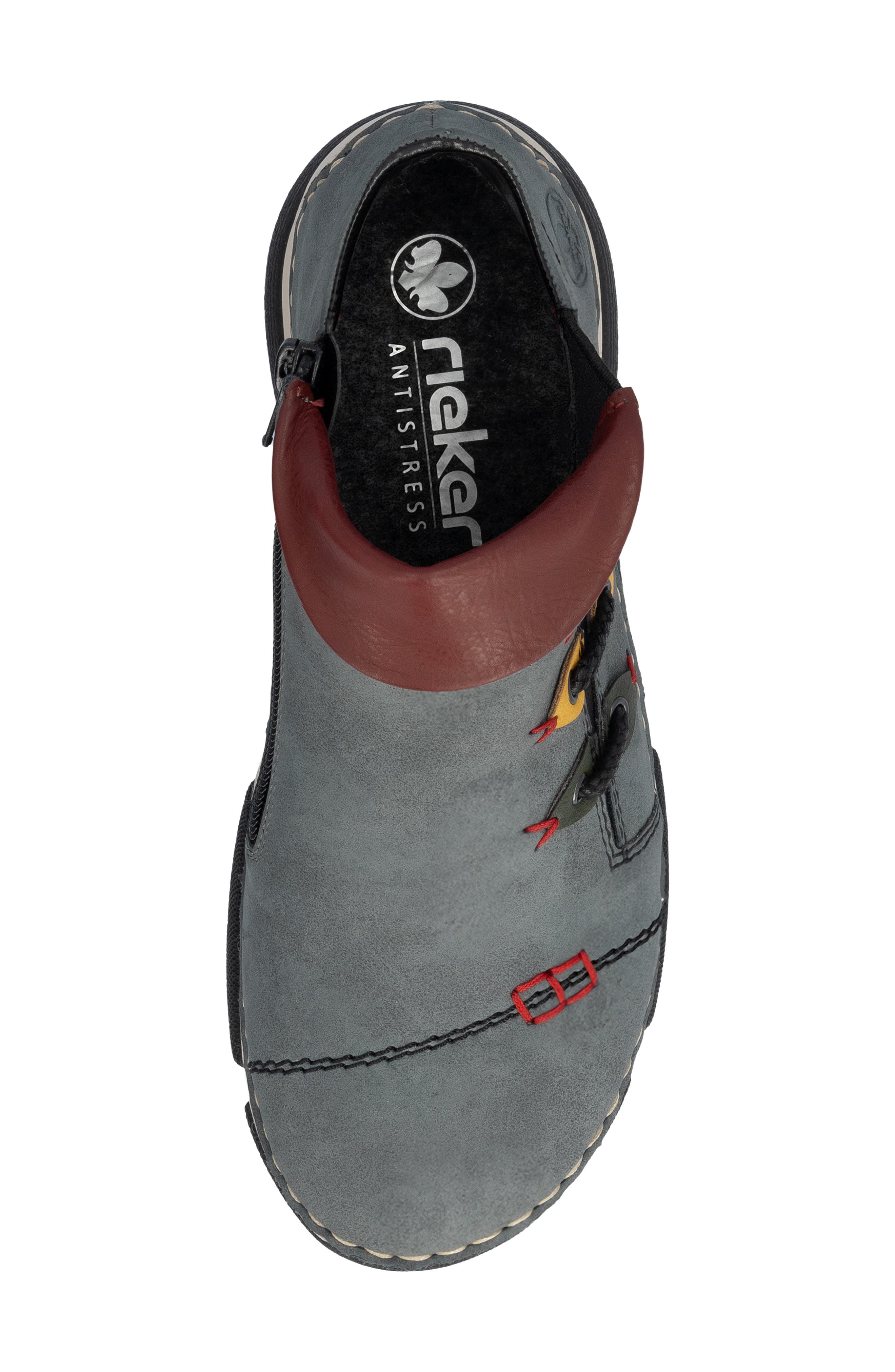 Angela Sneaker, Alternate, color, JEAN/ WINE