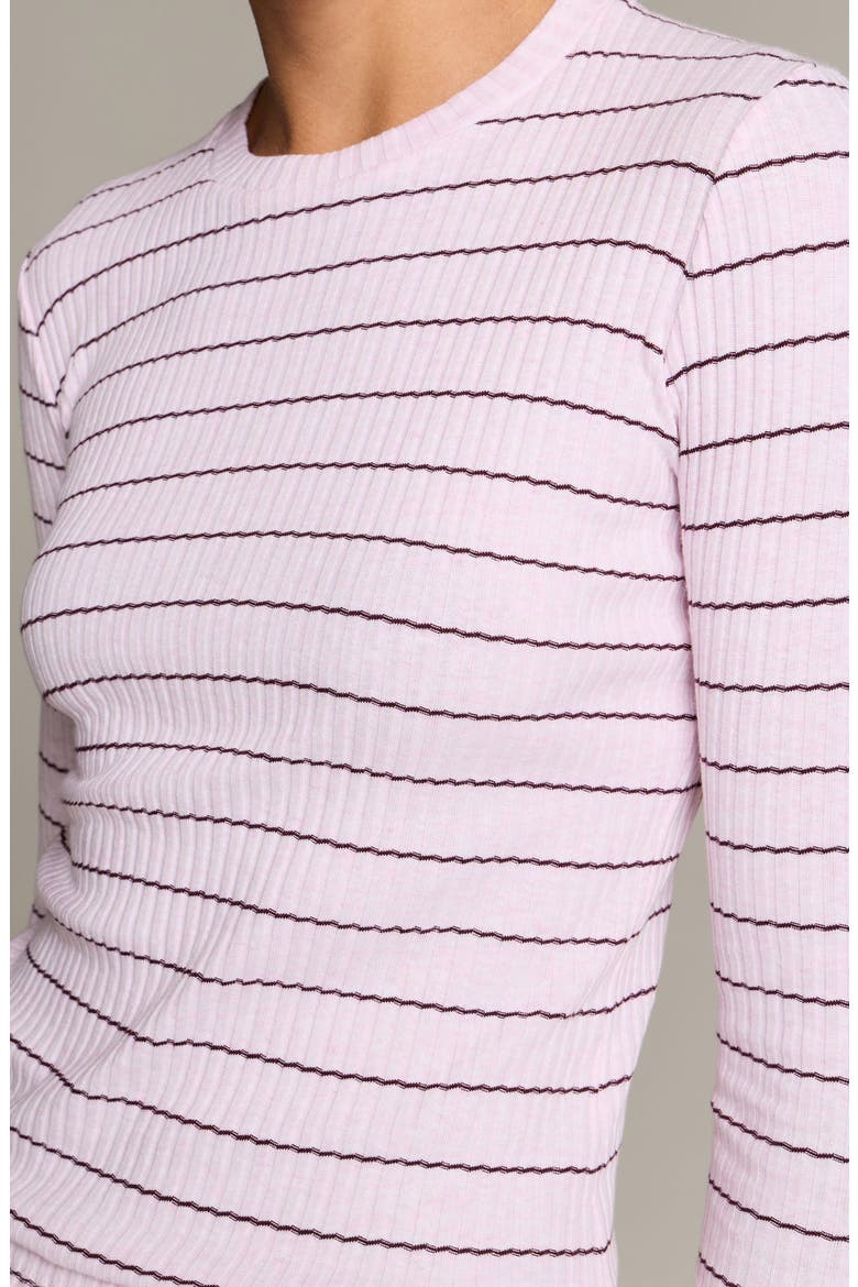 Stripe Rib Top, Alternate, color, LIGHT HEATHER SLIPPER ROSE