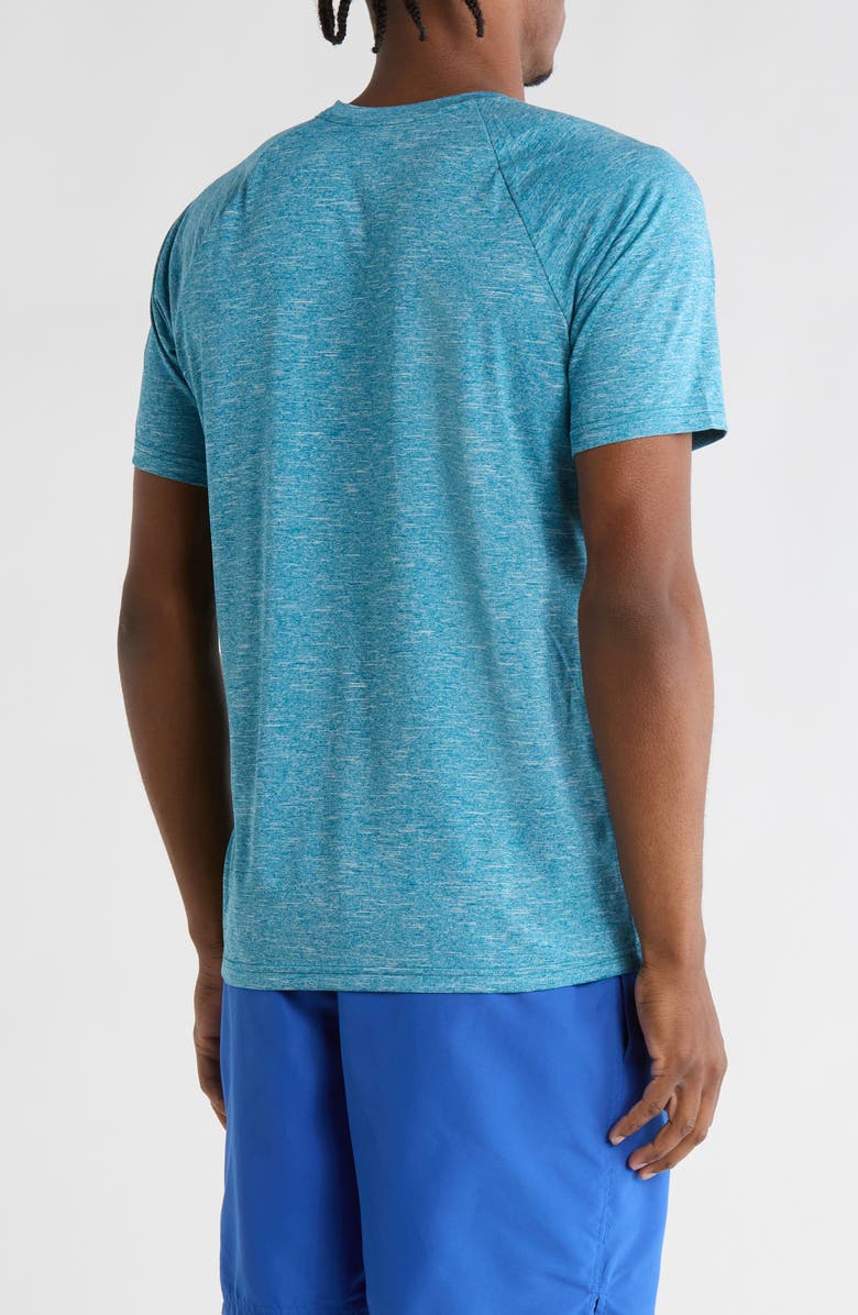 Nike Heathered Hydroguard Swim T-Shirt, Alternate, color, Green Abyss