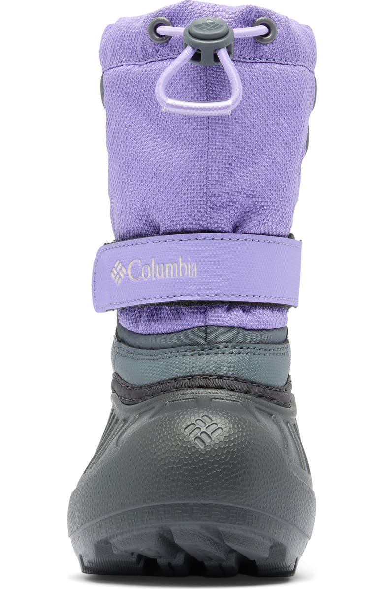 Columbia Kids' Powderbug Snowlite Waterproof Snow Boot, Alternate, color, Paisley Purple/ Grape